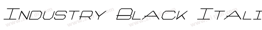 Industry Black Itali字体转换